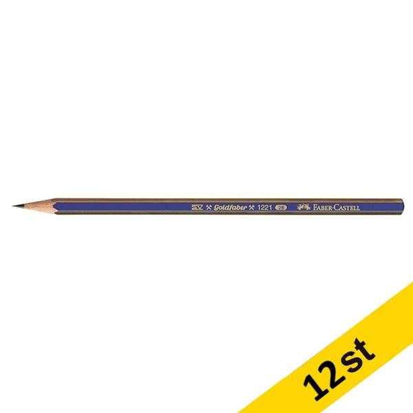 Blyertspenna 2B | Faber-Castell Goldfaber 1221 | 12st