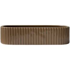 Dbkd Stripe Adventslysestage 30 Cm - Kalenderlys & Lysestager Keramik Nougat - 20210904SN