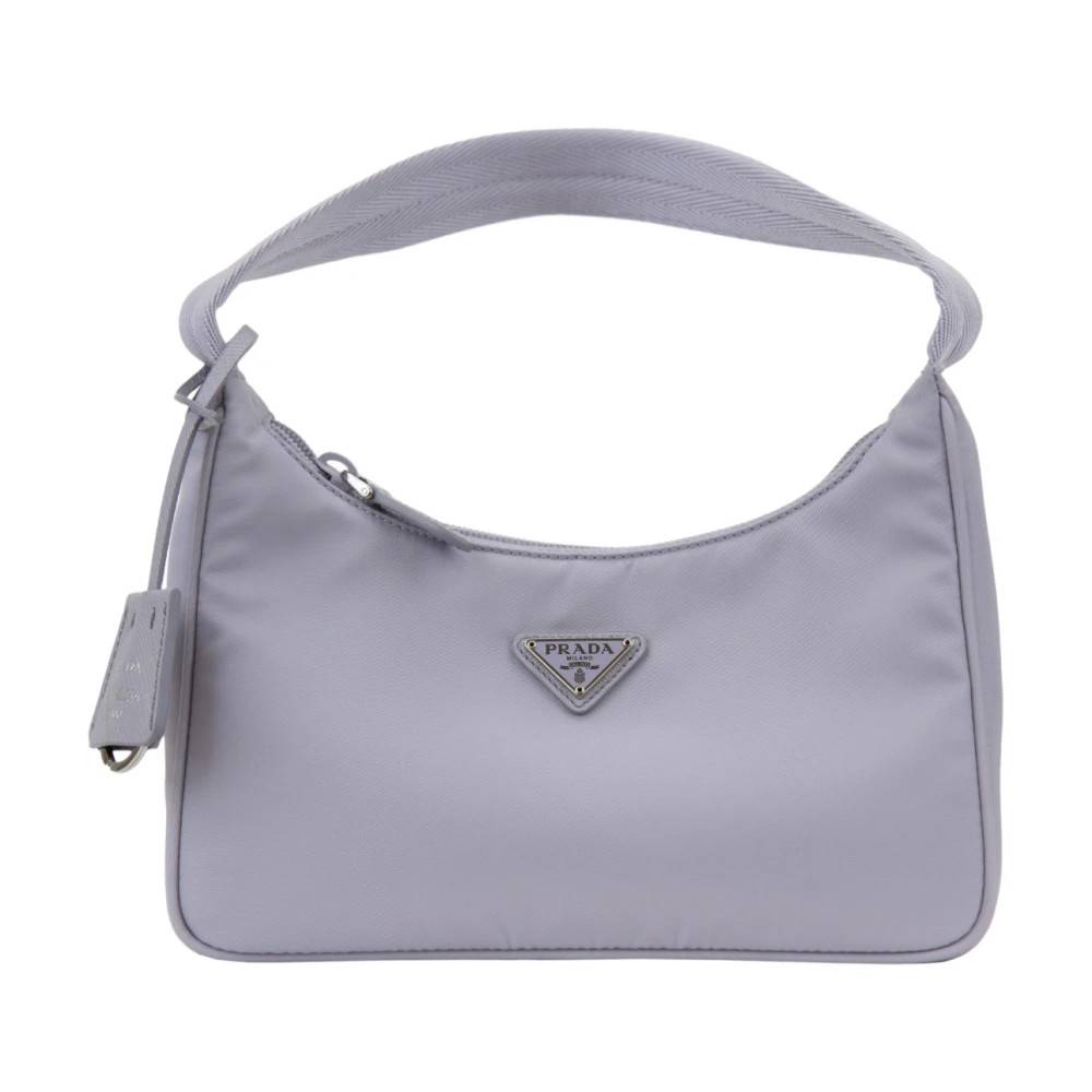 Prada Skuldertaske - Tasker - Dame - Lilla - ONE SIZE - Uld