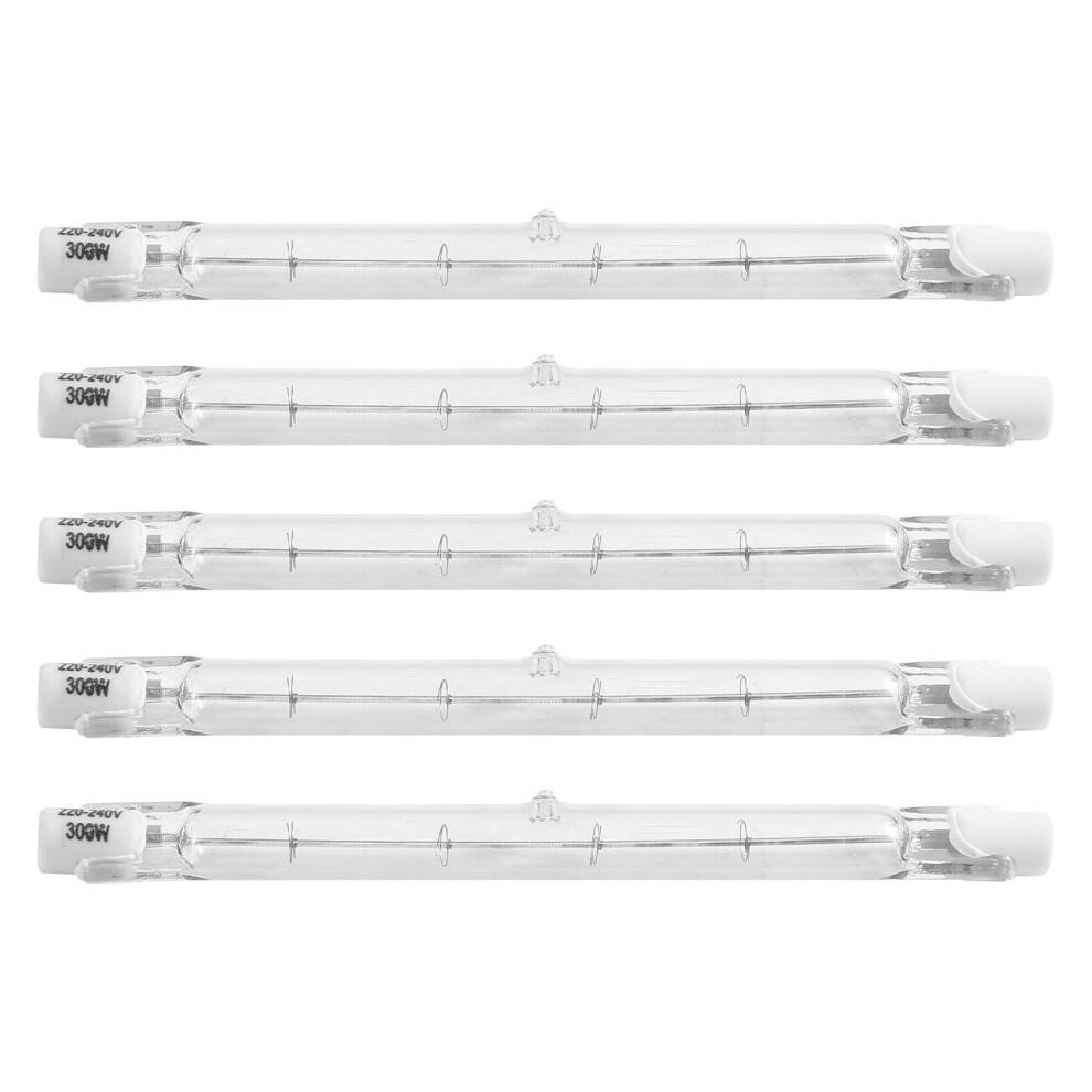 5-pak R7S 118 mm 300 W 230 V, R7S halogen lineær pære