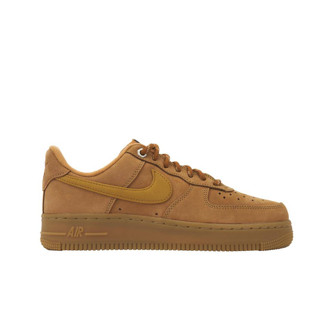 Nike Air Force 1 07 Flax Wheat Dam Sneakers Brun Gummi-Ljusbrun Svart FZ7372-200 44