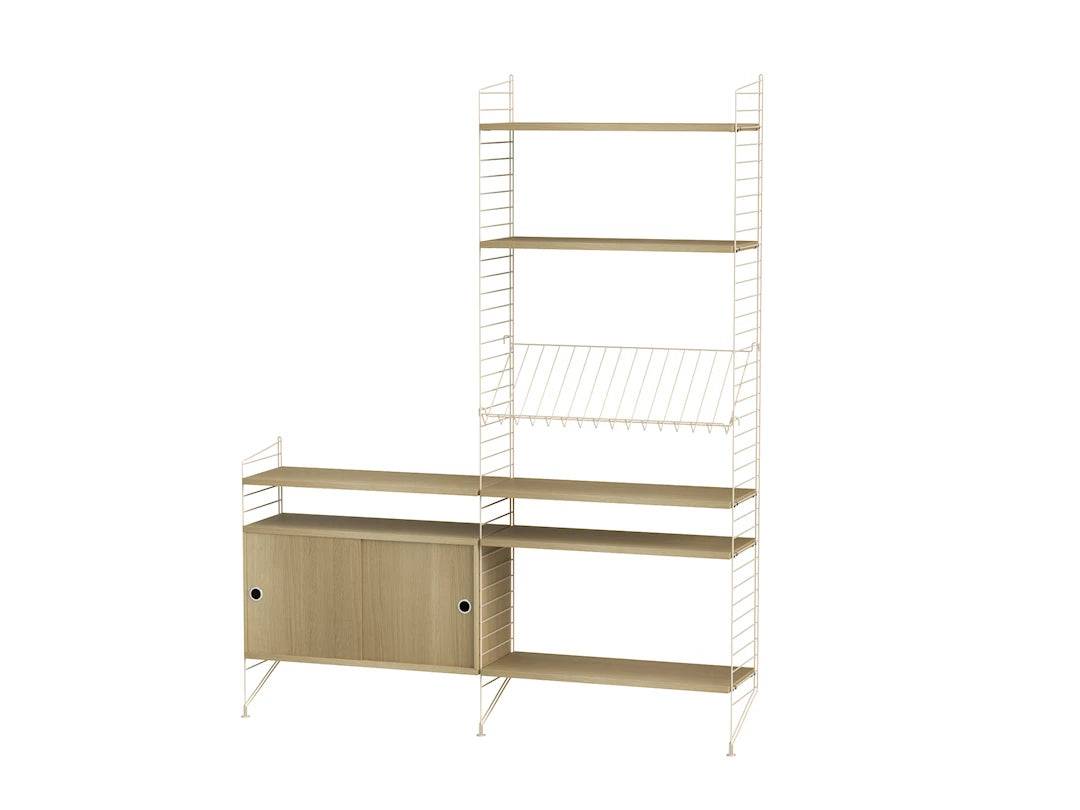 Reol, Living room K fra String Beige - eg - Jacobsen Plus
