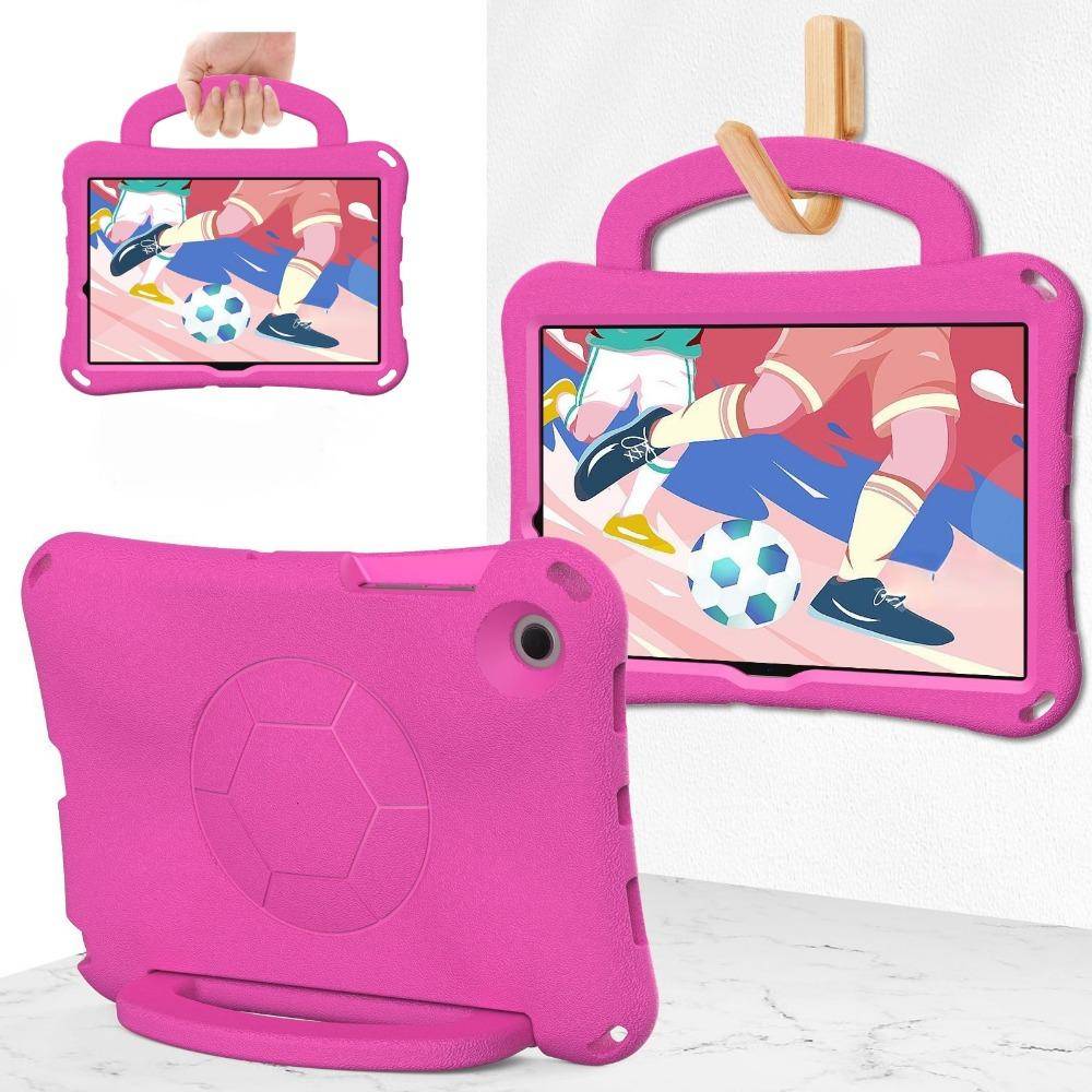EVA Barnfodral för Samsung Galaxy Tab A8 10.5 SM-X200/X205 X207 Stötsäkert Surfplattefodral Tab A9+plus 11 Handhållna Fodral med Stativ röd