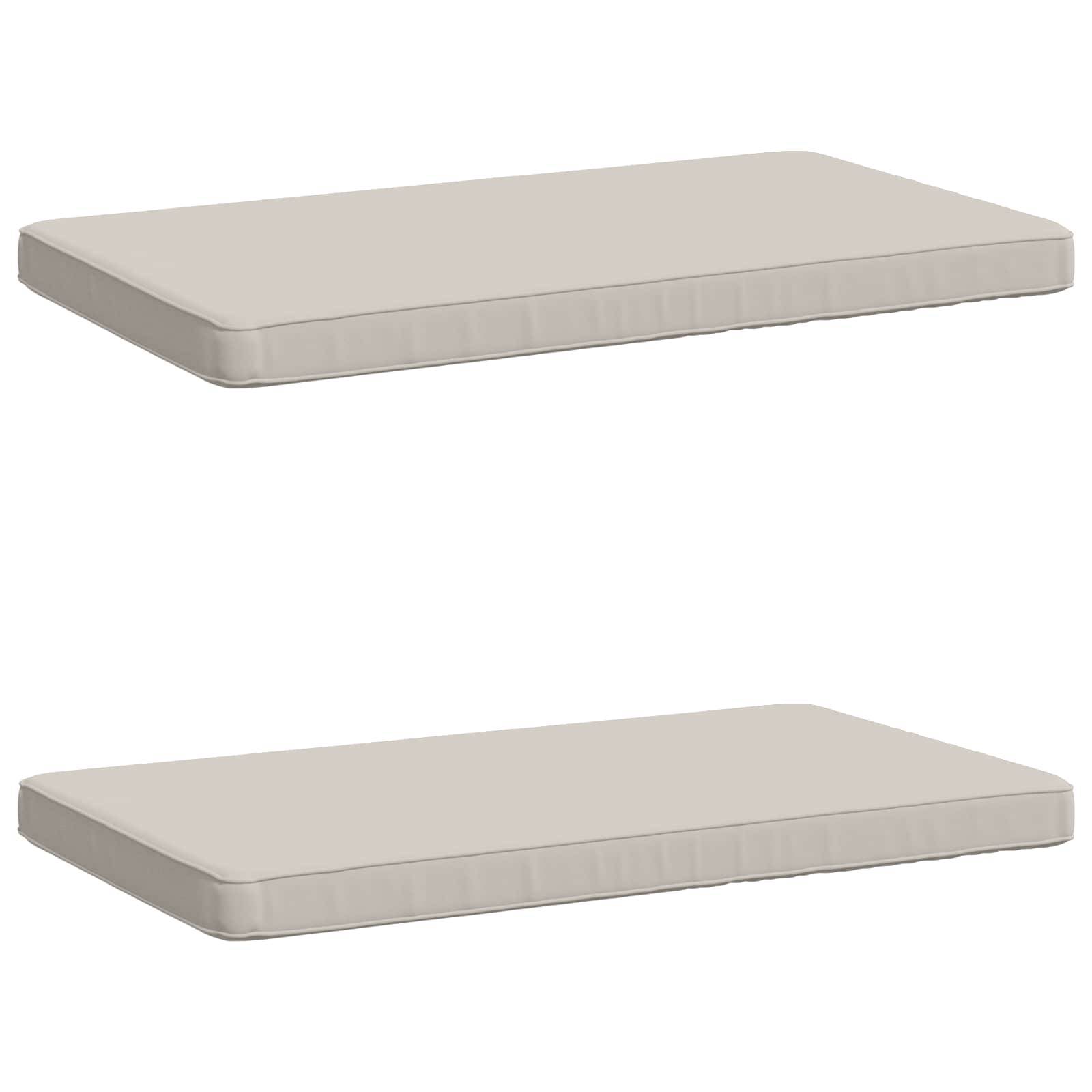 2-delt bænkepude VUGHT 2 stk. 100% polyester Hvid