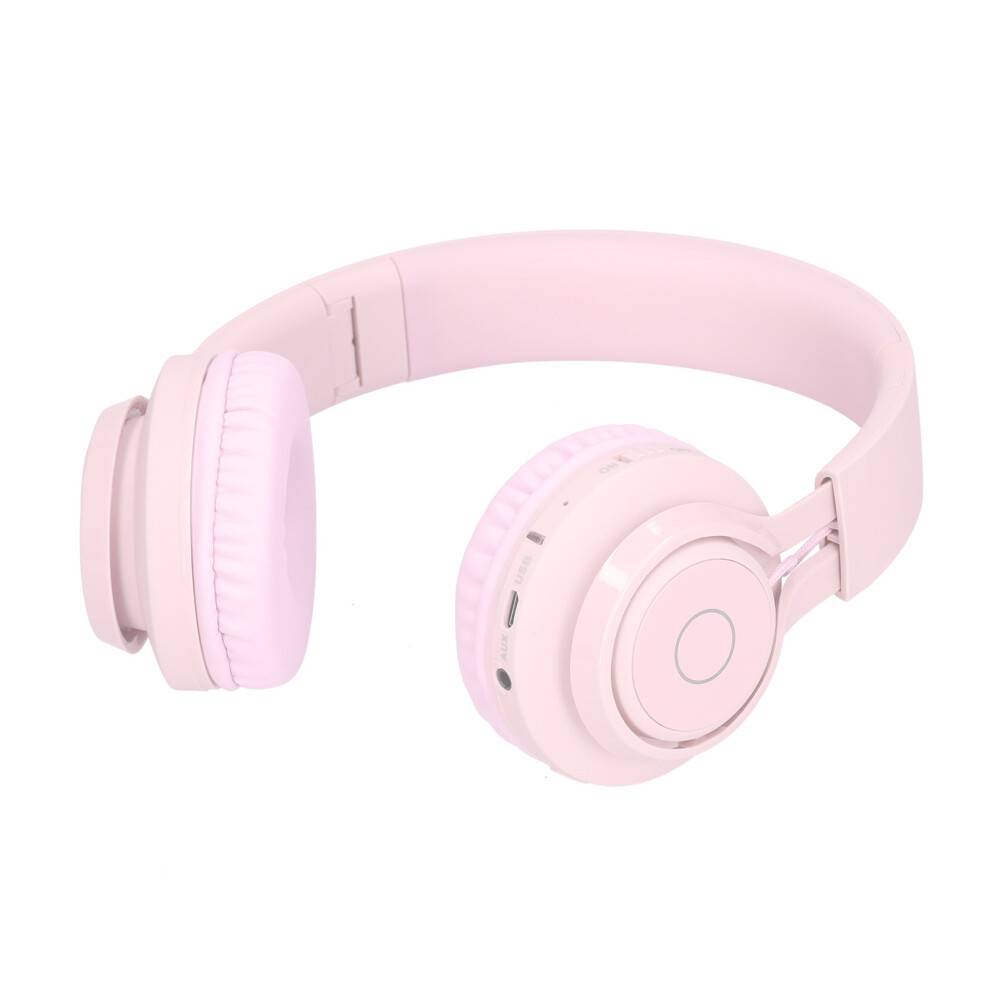 Børnehovedtelefoner med kabel og mikrofon, hi-fi stereolyd on-ear headset, lydstyrkebegrænser, høreværn, lette hovedtelefoner bygget til komfort,