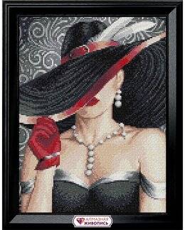 Diamond painting Bakom hatten