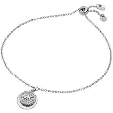 Michael Kors Premium Silver Double Circle Logo Toggle Bracelet MKC151AN040