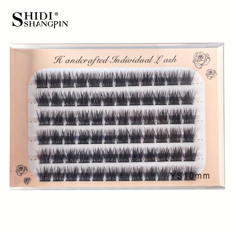 72 Clusters Diy Cluster False Eyelashes Natural Thick 10/12/14mm Eye Corner Lengthening Internet Celebrity Style False Eyelashe