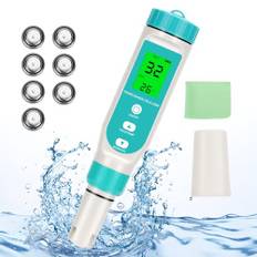 WADEO salthalt pH mätare pool, 7 i 1 poolsalttestare och pH-meter