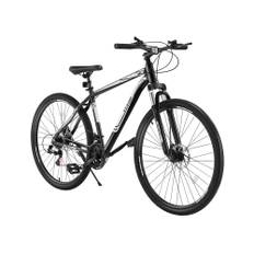 VEVOR mountainbike, 29 tums MTB-cykel med framfjädring, 21 växlar SHIMANO vridväxling, komfortsadel, dubbla skivbromsar, aluminiumram, vuxen sportcykel för män och kvinnor, terräng, snö