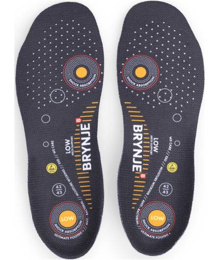 Brynje Ultimate Footfit+ indlægssål Low, Sort, 42-43