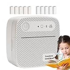 Pocket Photo Printer - Självhäftande skrivare, bärbar etikettmaskin | - termisk skrivare, etiketttillverkare, för telefon, snabb och klar utskrift, för familjen,