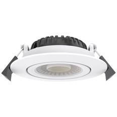 LEDlife Dim2Warm+CCT RA96, hvid indbygningsspot, Ø8,3 cm, 7W, dæmpbar, IP65, 230V
