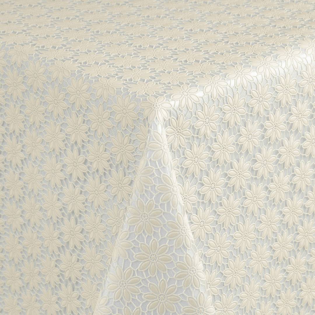 Daisy Lace – Creme blondevoksdug med små blomster