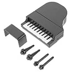 ifundom 1 Set Barnleksak Piano Modell Barn Leksaker Barn Musikinstrument Dockor Mini Piano Barn Kostym Fodral Piano Figur Mini Piano Skulptur Barn Leksaker Ob11 Mini Plast