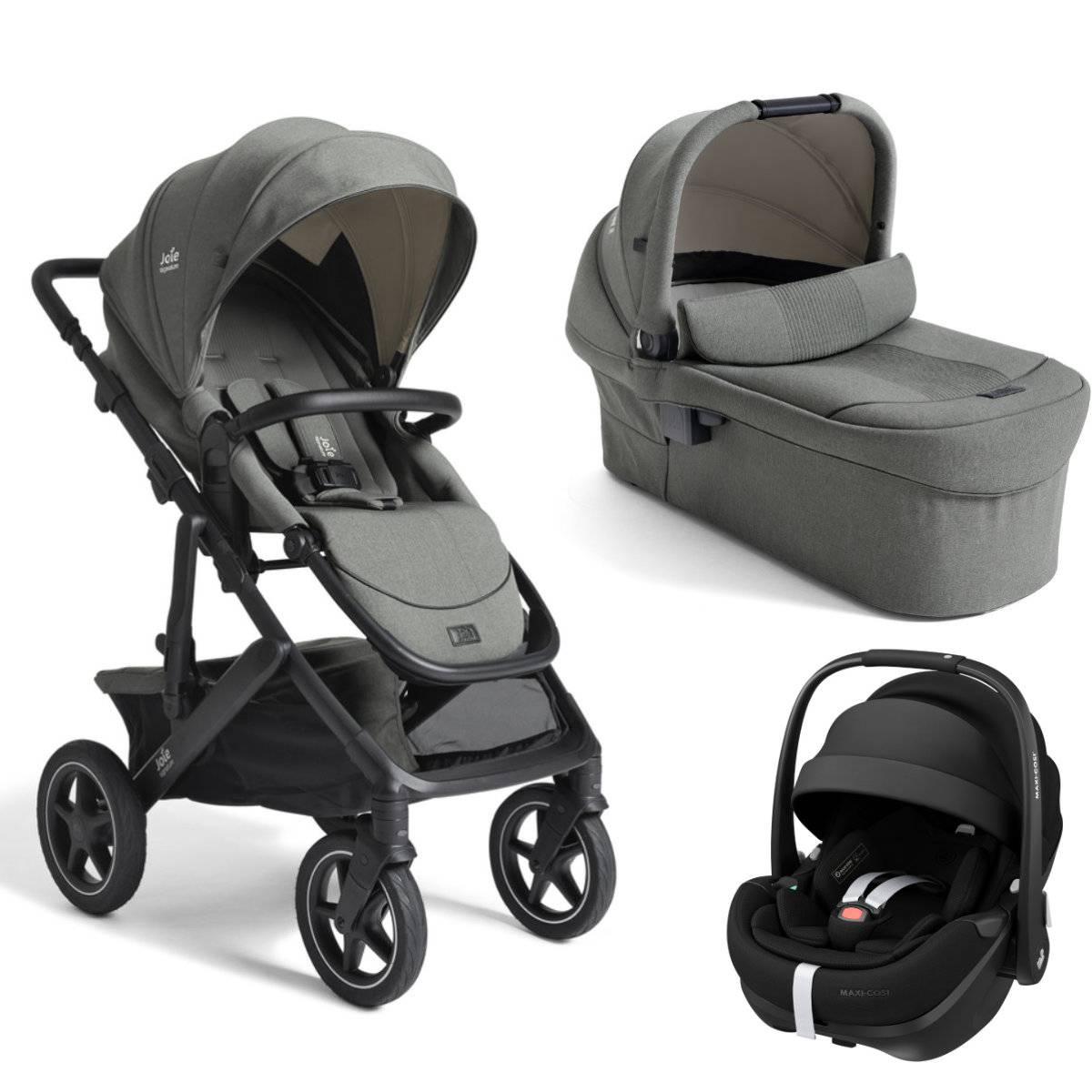 Joie Signature Vinca Stroller Set 3 in 1 incl. Maxi Cosi Pebble 360 Pro2 - Evergreen