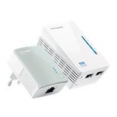 TP-Link TL-WPA4220KIT AV500 WiFi Powerline Extender - Starter Kit - PowerLine adaptersats - HomePlug AV (HPAV) - Wi-Fi - vägginsticksbar