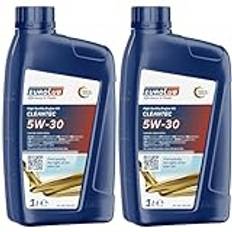 EUROLUB CLEANTEC SAE 5W-30 Motoröl, 1 Liter (Packung mit 2)