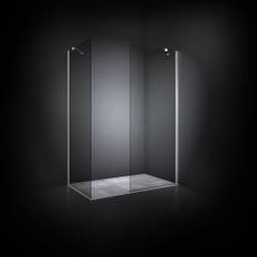 Dansani Match walk in bruseløsning, 67 cm, klart glas, satin profil