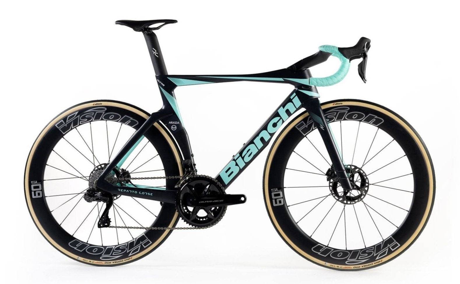 Bianchi Oltre RC Team Arkea B&B Hotels Replica 2025 - SRAM RED AXS 2x12sp Power Meter - Vision Metron 60 SL - 041 / 55 / 1y - carbon/ck16 metallic/ck16