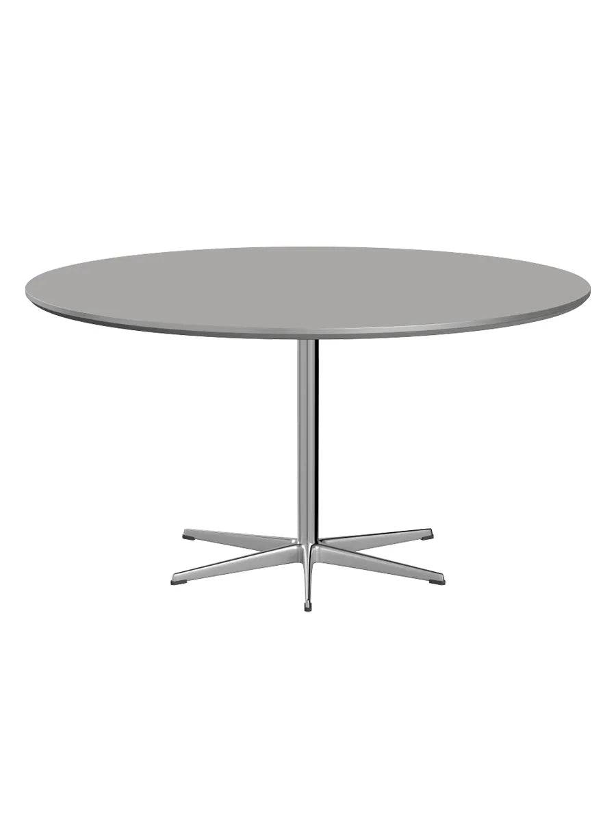 Piet Hein A826 Spisebord, Ø145 cm fra Fritz Hansen Grey Efeso m. alukant (specialfarve) - Jacobsen Plus