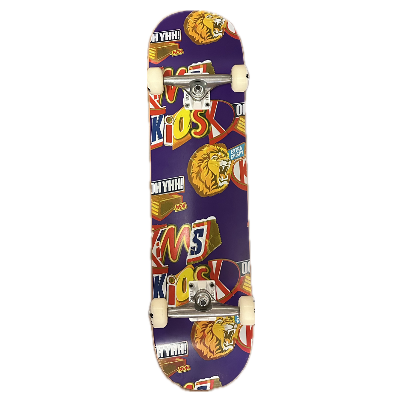 Nybegynder Pro complete skateboard - Kims kiosk Snack Deck Lilla (8.5) - 8.5