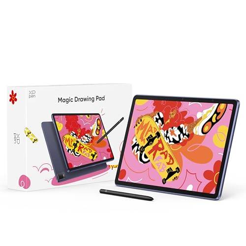 XPPen 12,2 tums fristående grafisk tablett display med X3Pro 16384 smart penna, Android 8 GB 256 GB WiFi med 8 000 mAh batteri, Magic Riwing Pad, 2K-upplösning, digital ritbricka OS Android 14