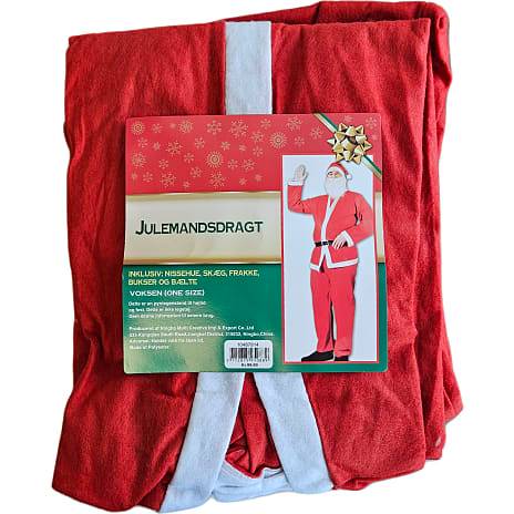 Standard julemandsdragt str. 180 cm - Rød