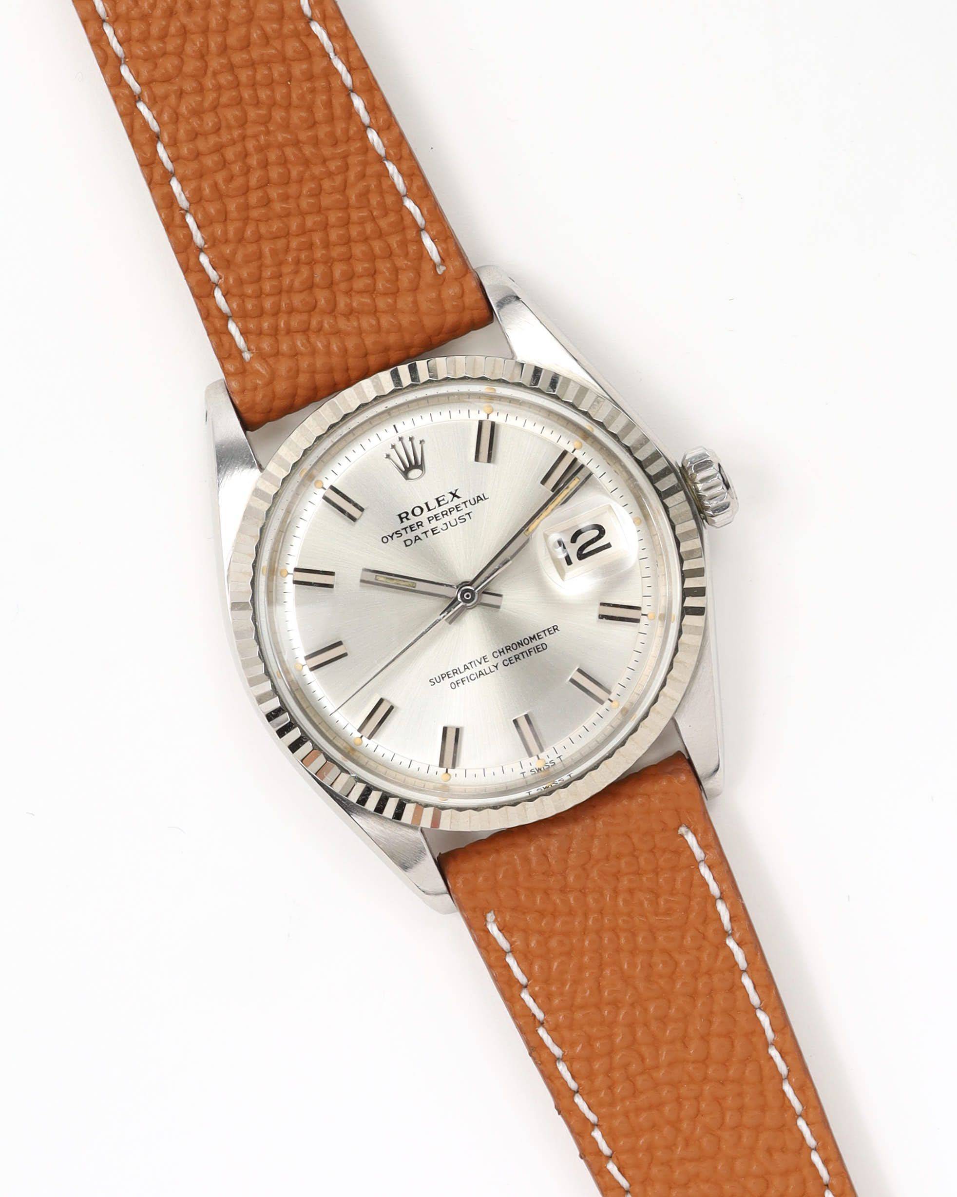Rolex Datejust 36mm Ref 1601 Wide Boy Watch - Silver - One Size