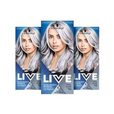 Schwarzkopf Live Ultra Bright Hårfärg, 098 Silver, Paket med 3