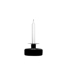Skrufs Glasbruk - Halo Ljusstake Liten / Svart - Ljusstakar - Carina Seth Andersson - Svart