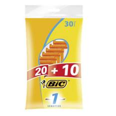 Bic Rakhyvel 1 Sensitive 30-pack – Engångshyvlar för känslig hud