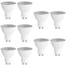 4 st/10 st GU10 220V-240V LED-lampa, ej dimbar, 38° spridningsvinkel, 6W, 6500K kallvit eller 3000K varmvit, flimmerfri, ögonvård, inomhusbelysning - Vitt (4 pack,10-pack)
