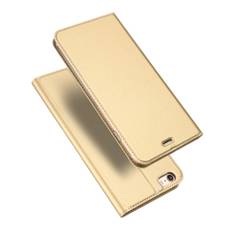 iPhone SE / 5 / 5S DUX DUCIS skin serie PU læder flip etui - Guld