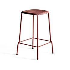 HAY - Soft Edge 80 Low Fall Red Water Based Lacq Oak Fall Red Base - Barstolar & barpallar - Iskos-Berlin - Röd - Metall/Trä