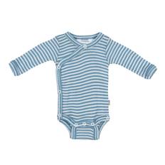 Joha Slå-Om Body - Rib - Uld/Silke - Blå - Joha - 60 - Body L/Æ