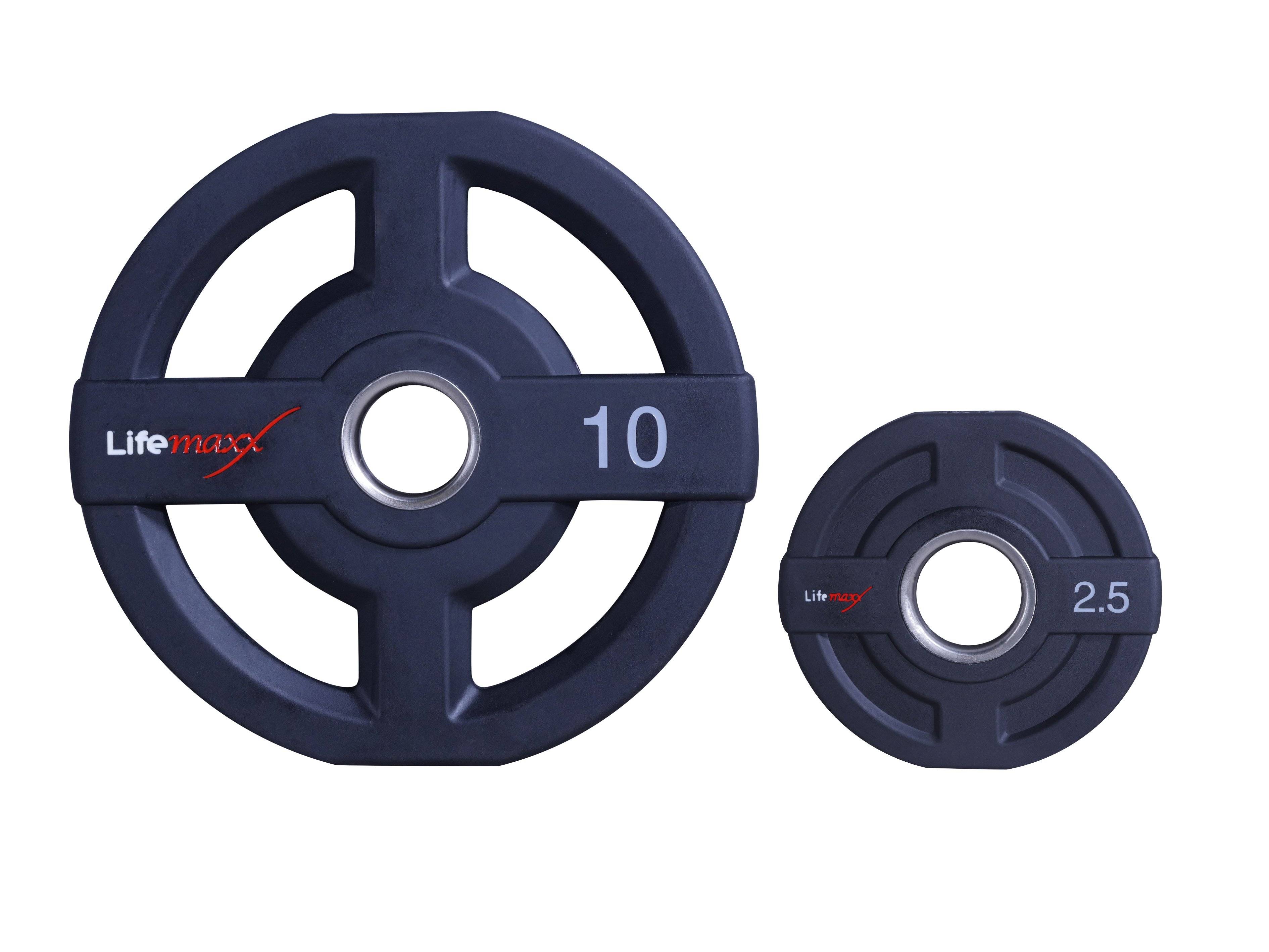 LMX PU Olympisk Disc 50mm 2,50kg - Brugt vægtskive til styrketræning og home gym
