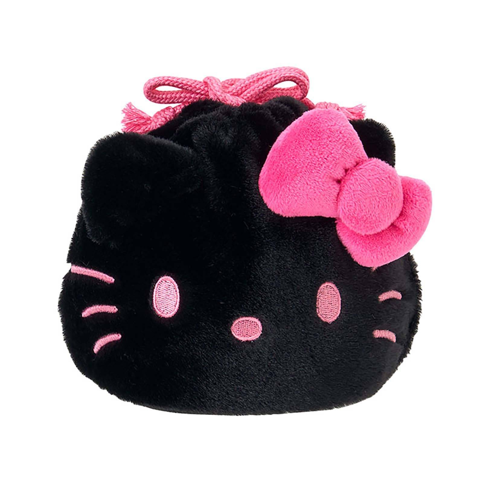Sanrio Drawstring Bag Love Hello Hello Kitty Black 418412 Face-Shaped (I Kitty) svart