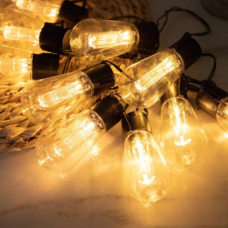 Solar Water Drop Bulb Lantern Outdoor Garden Wedding Decoration Lights - Warm White / Battery case / 30PCS