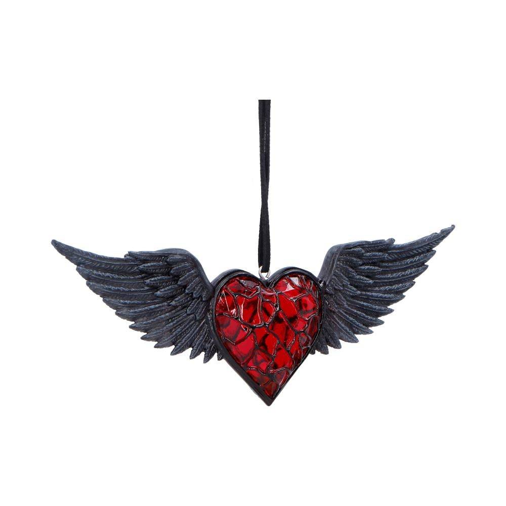 Nemesis - House Of Obscura - Black Winged Heart Hanging Ornament