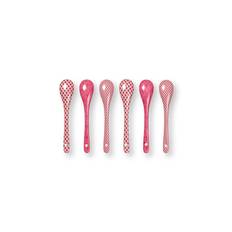 Giftset Teaspoons Oriental Flower Festival Dark Pink 13cm