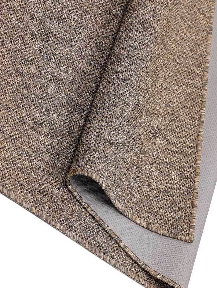 Flatvävd matta Vagabond - 80 x 350 cm - Khaki - (Lättstädad, Utomhus) (80 x 350 cm)