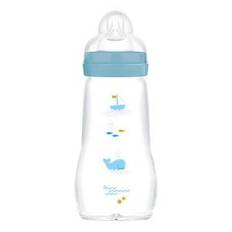 MAM Glassutteflaske 260 ml, 2+ mdr. - Blå