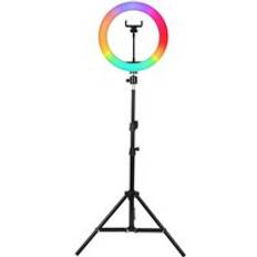 Rgb led ringlampa 10 tums selfie ringljus med stativ telefon stativ fotografering belysning ringlight för tiktok video - Typ 4