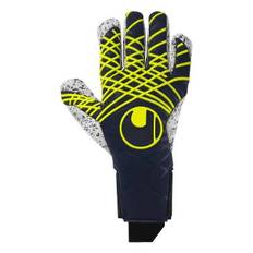 Uhlsport Målmandshandske Prediction Supergrip+ Finger Surround - Navy/Hvid/Gul