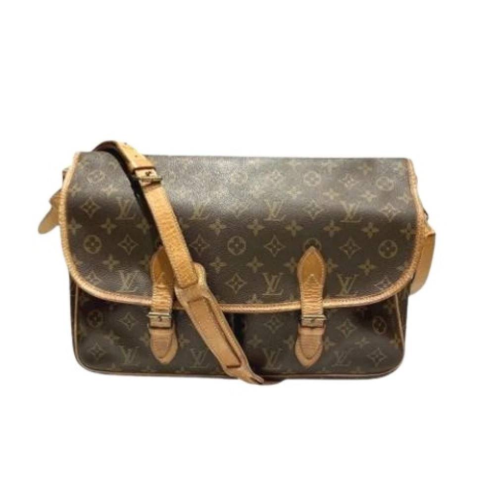 Louis Vuitton Vintage Pre-owned Gibeciere GM Skuldertaske - Vintage - Dame - Brun - ONE SIZE - Uld