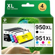 GREENSKY 950XL 951XL bläckpatroner ersätter 951XL HP 950XL kompatibla patroner HP 950 och 951 för HP Officejet Pro 8600 8610 8620 8615 8625 8630 8640 251DW 276DW 271DW (4 paket s)
