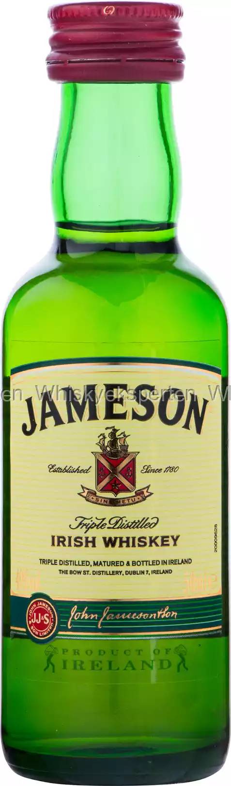Jameson Irish Whiskey Miniature 5 cl, 40%