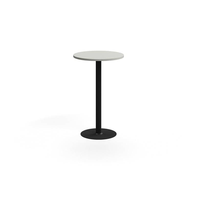 Barbord VERTICUS, Ø700x1100 mm, svart/ljusgrå