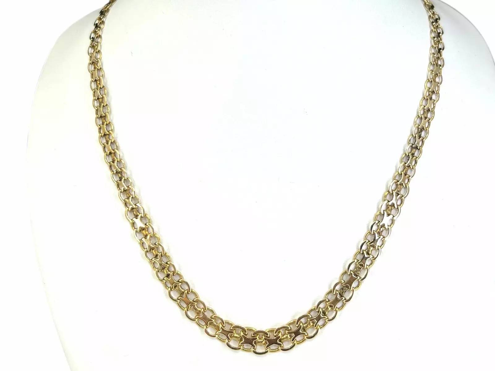 18k X-länk halsband 15.3g